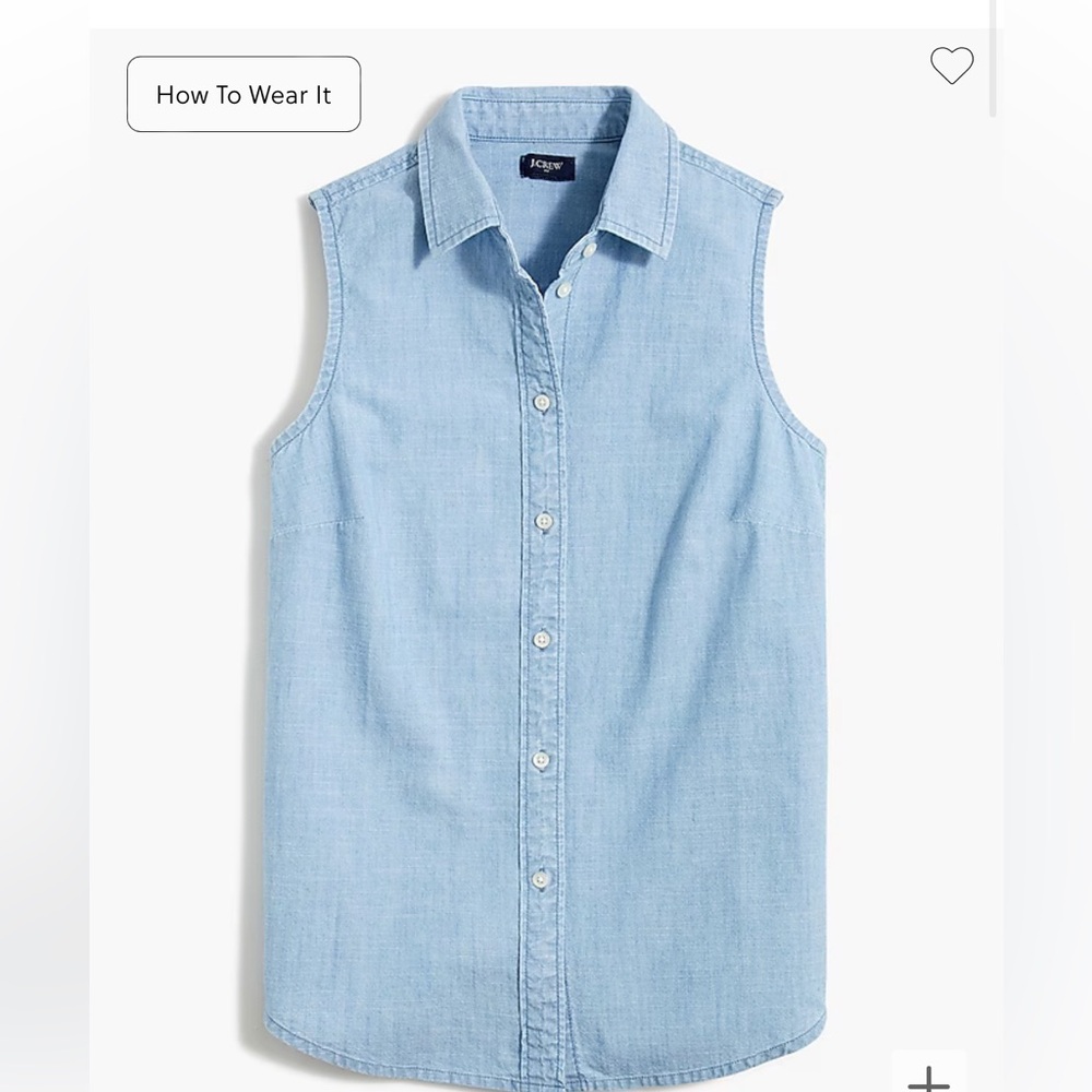 Chambray button-up shirt in signature fit